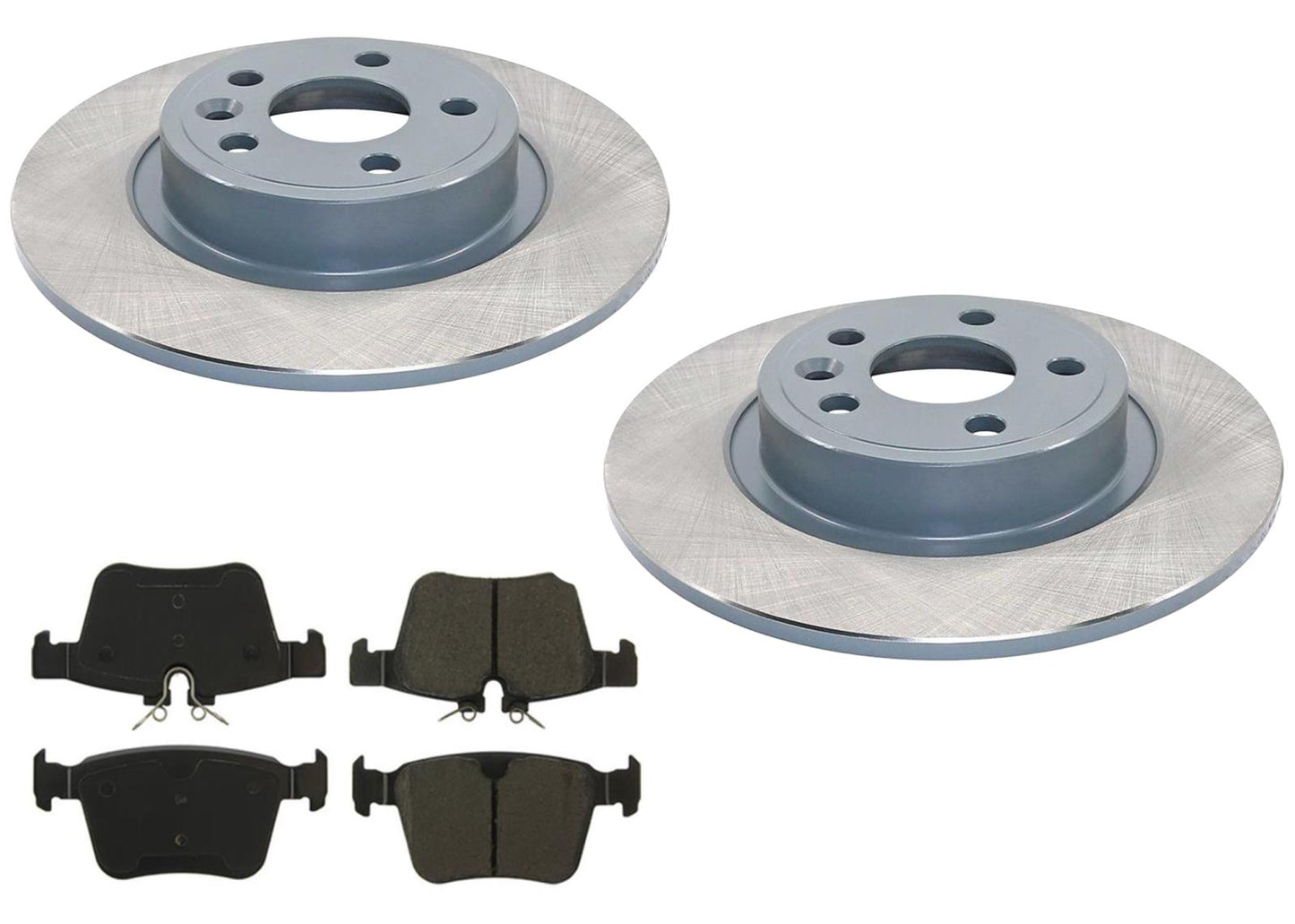 Rear Coated Brake Rotors & EPS Brake Pads For Range Rover Evoque 2016 2017 2019