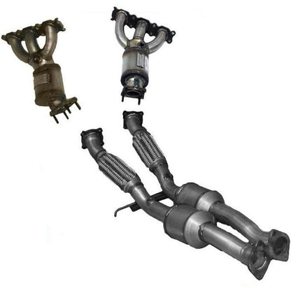 For 07-12 Volvo XC90 3.2L Manifold Catalytic Converters & Rear Lower Converter