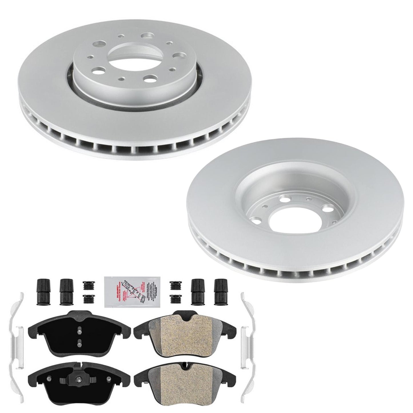 Front Disc Brake Rotors & Brake Pads For Volvo S80 2007-2009 Front Wheel Drv