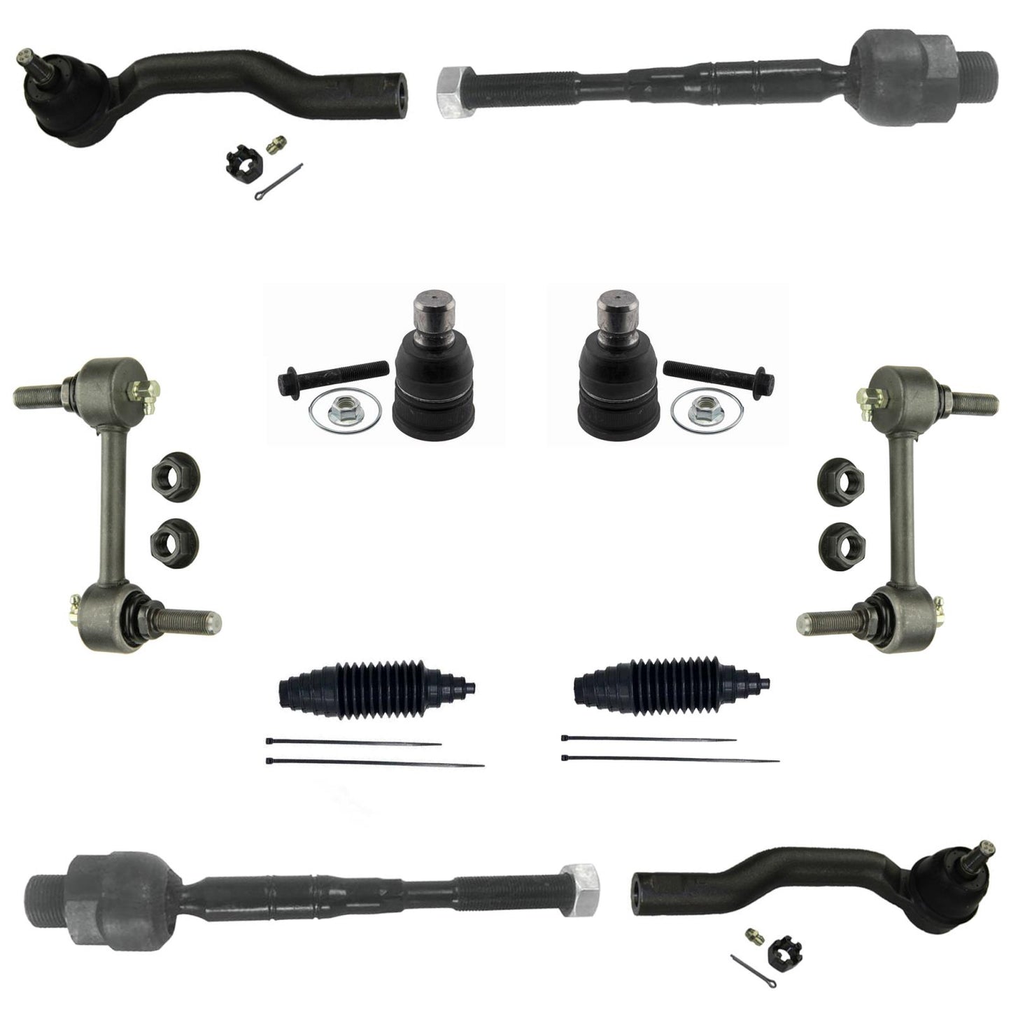 Ball Joints Tie Rods Stabilizer links for Ford Edge 2007 2010 2011 2012 2014