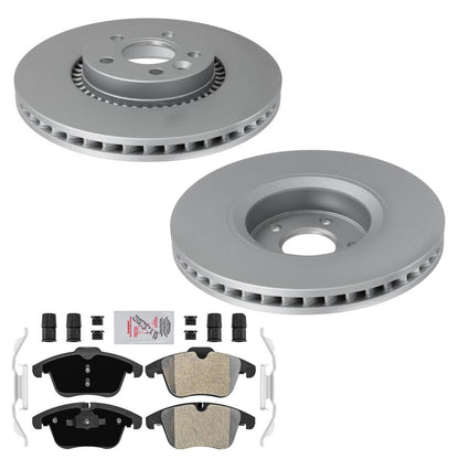 316MM Front Disc Brake Rotors & Brake Pads For Volvo S80 2007 2009 2013 2016