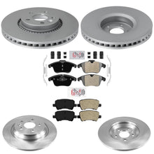 F&R Disc Brake Rotors & Brake Pads For Front Wheel Drive Volvo S80 2009-2011