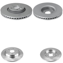 F&R Disc Brake Rotors & Brake Pads For Front Wheel Drive Volvo S80 2009-2011