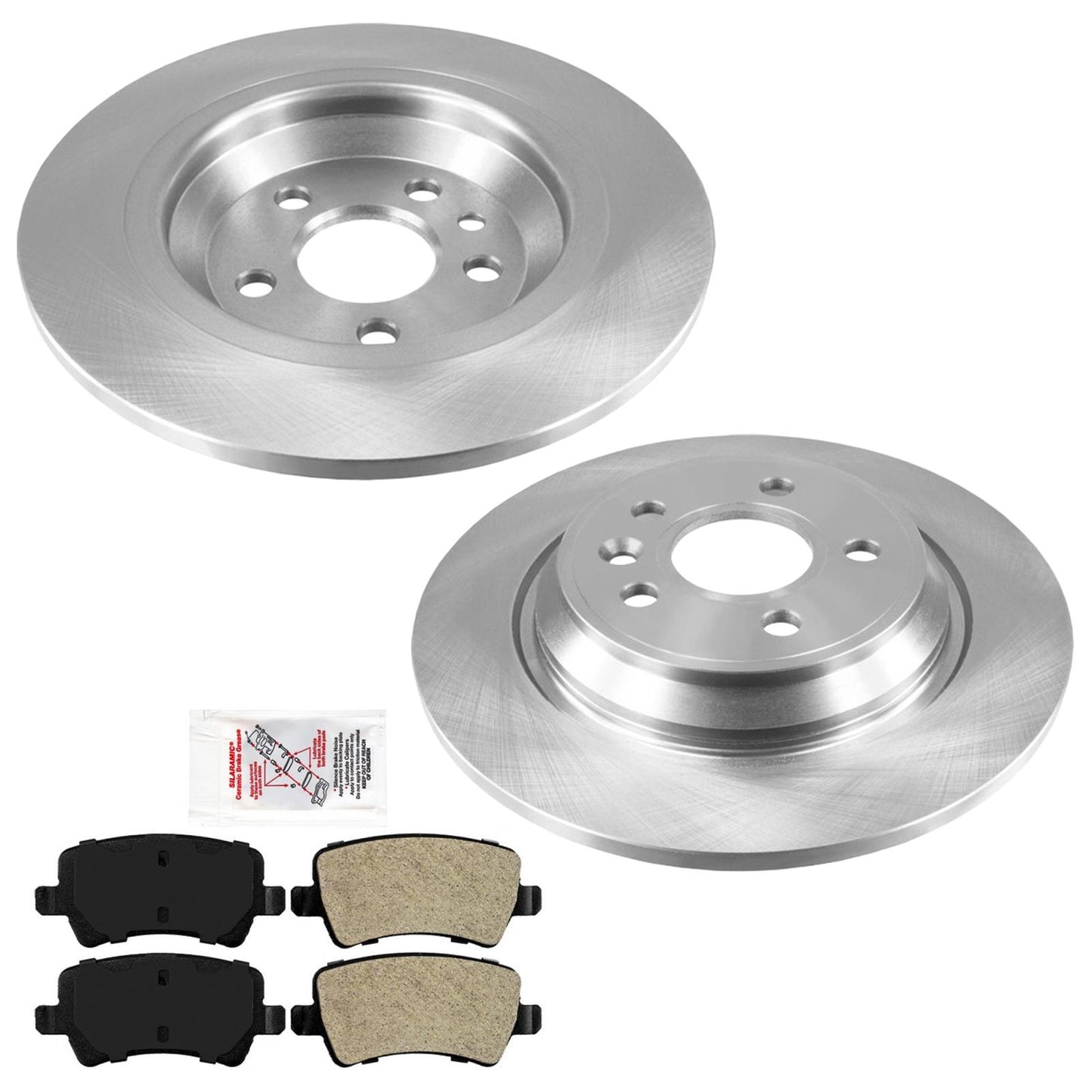 302MM Solid REAR Disc Brake Rotors & Brake Pads For Volvo S60 2011 2015 2018