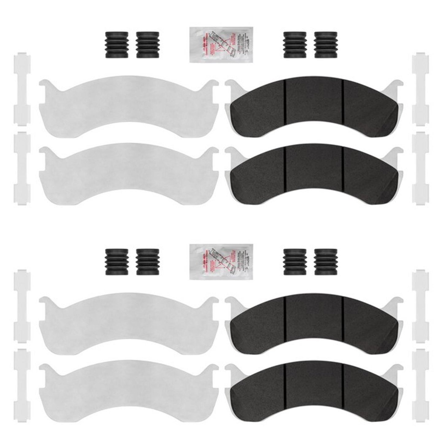 Upgraded Front & Rear Galvanized Fleet Pad for 6 Hole 66MM Caliper International
