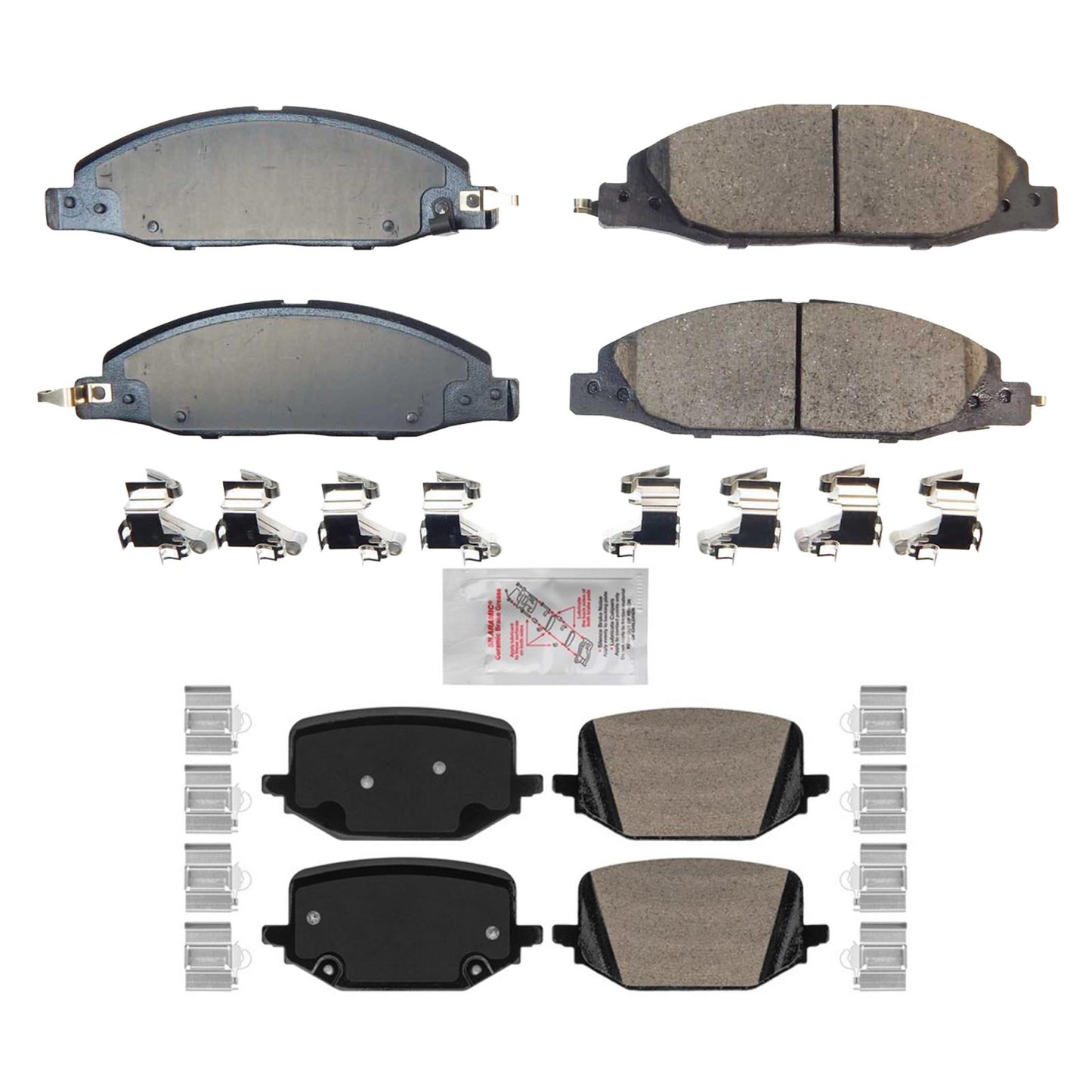 AME Front & Rear Ceramic Brake Pad Set for Ford Mustang EcoBoost 2024 2025