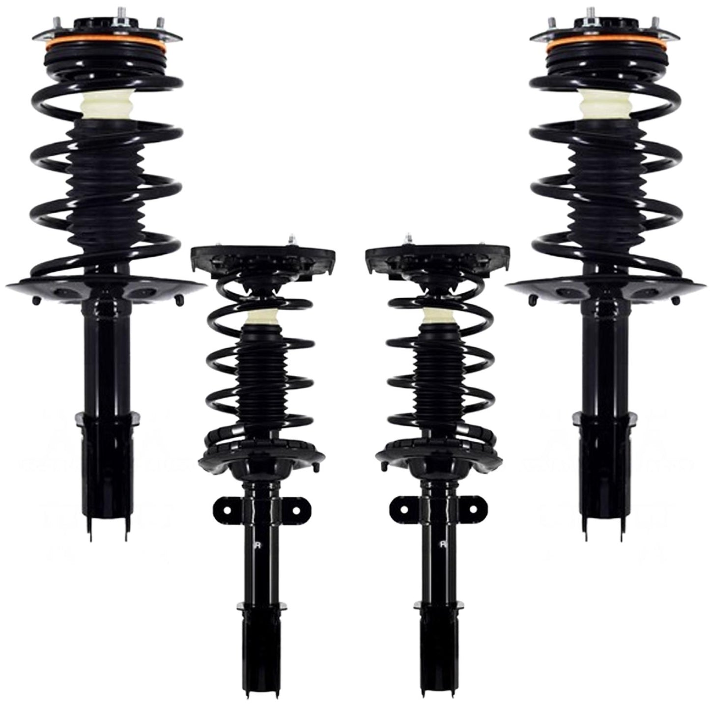 Front Rear Complete Struts W/ Coil Spring for Chevrolet Impala 2004 2005 16" Rim