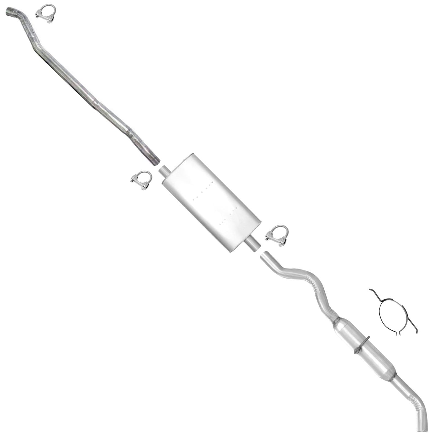 Fits 01-07 Town & Country 113WB W/O Stow & Go 3.3L Muffler Exhaust System