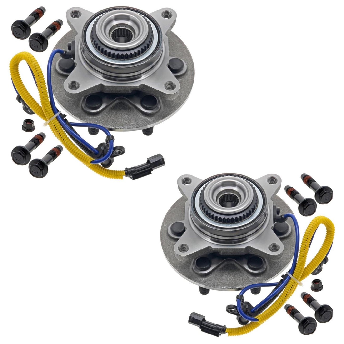 2 Front Wheel Hub Bearing W/ Hardware For Ford F150 2018-2020 4 Wheel Drive