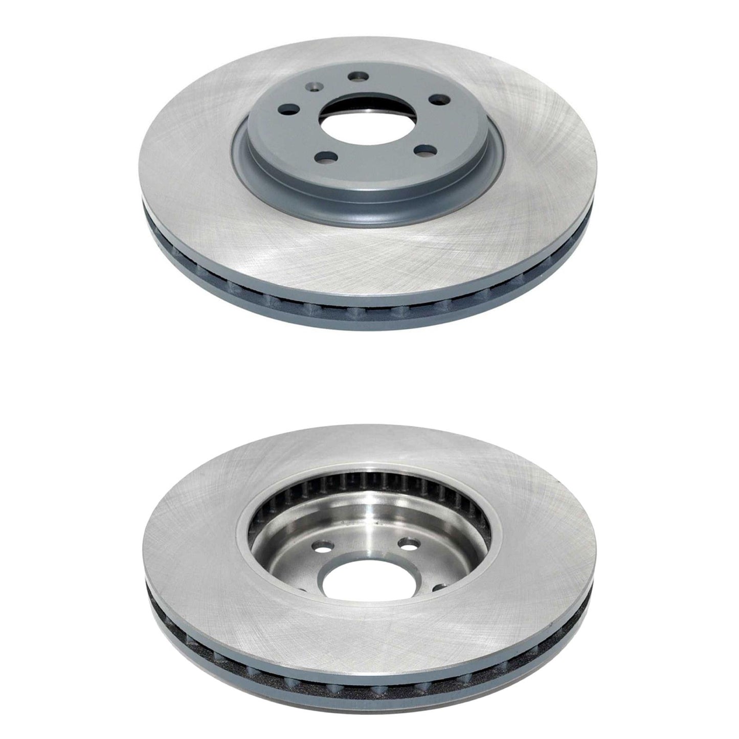 Front Coated Disc Brake Rotors & Ceramic Pads for Audi A4 Sedan 2009 2010 2011