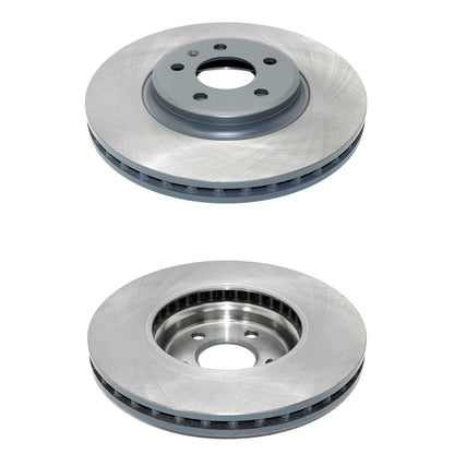 Front Coated Disc Brake Rotors & Ceramic Pads for Audi A4 Sedan 2009 2010 2011