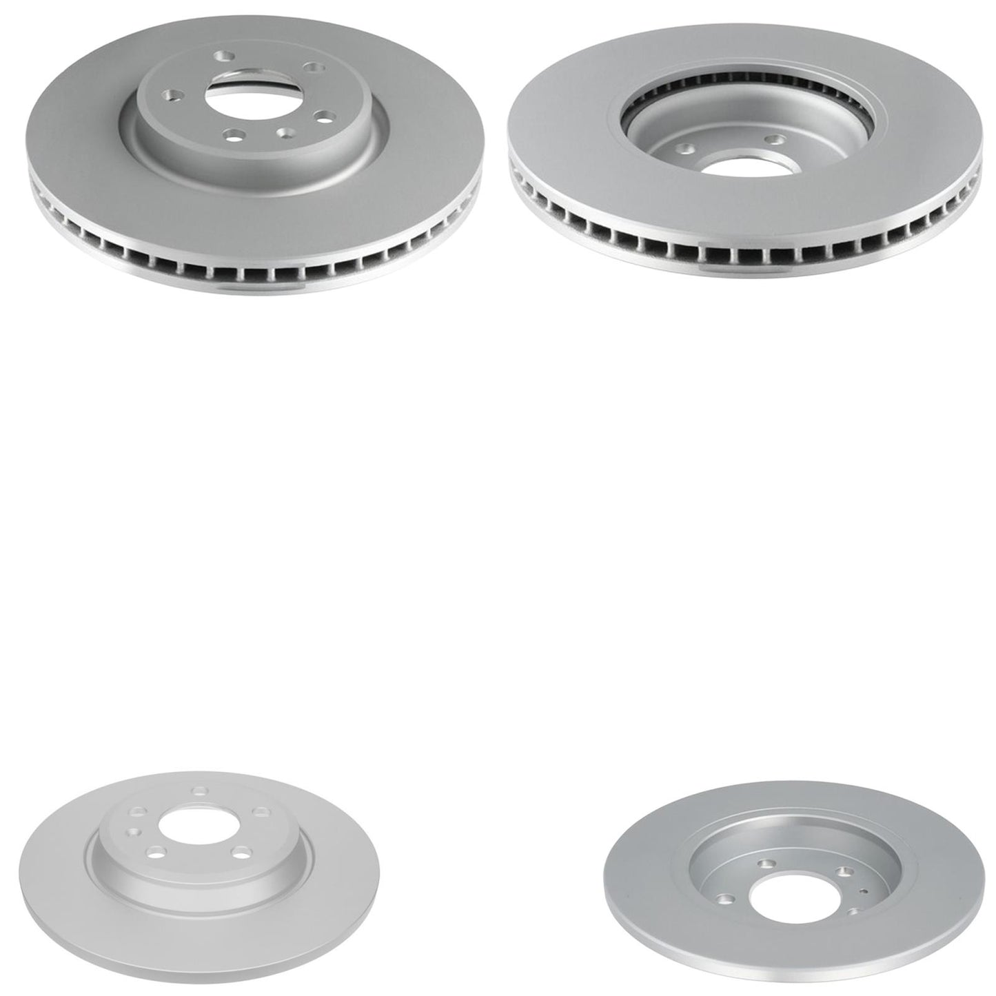 Front Rear Coated Disc Brake Rotors & Pads for Audi Allroad 2013 2014 2015 2016
