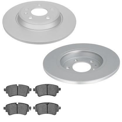 Rear Coated Disc Brake Rotors & Pads for Audi A4 Sedan 2017 2018 2019 2020
