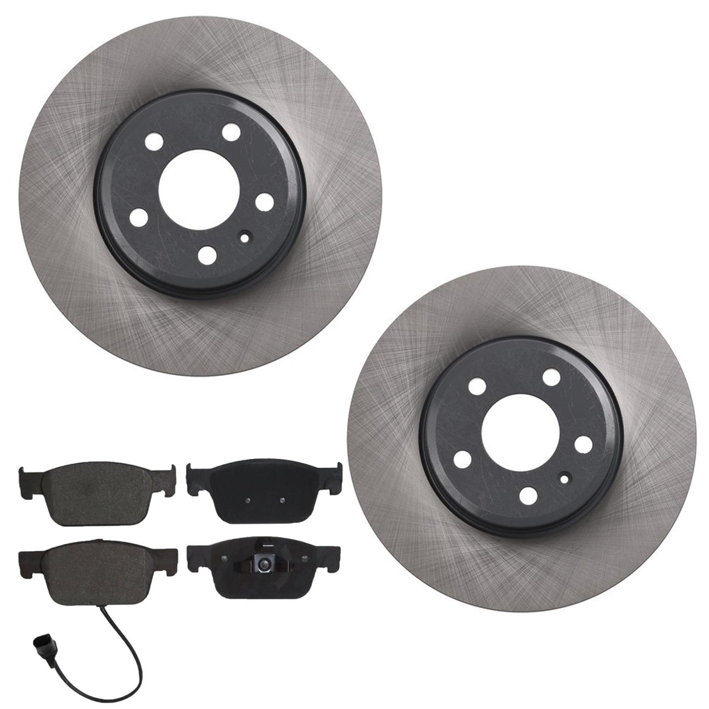 Front Coated Disc Brake Rotors & Pads for Audi A4 Quattro 2021 2022 2023 2025
