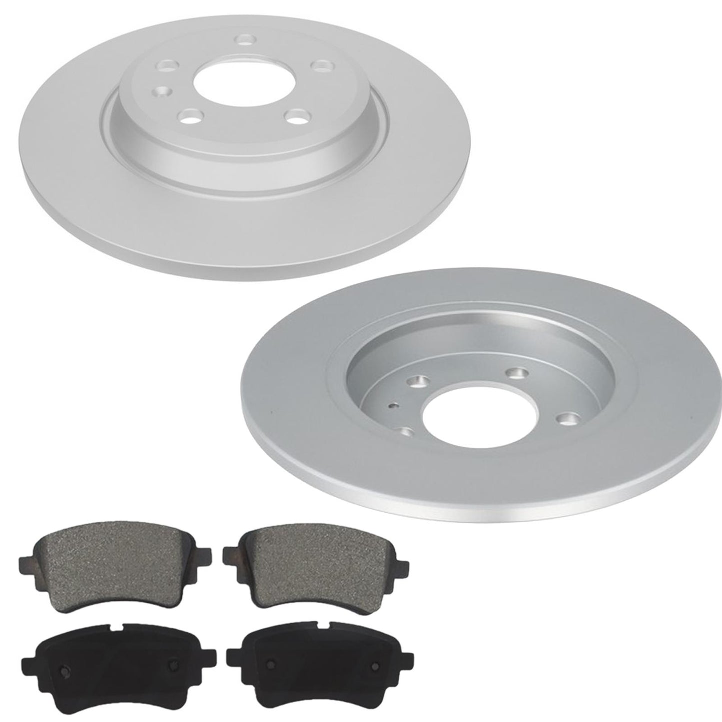 Rear Coated Disc Brake Rotors & Pads for Audi A4 Quattro 2021 2022 2023 2025