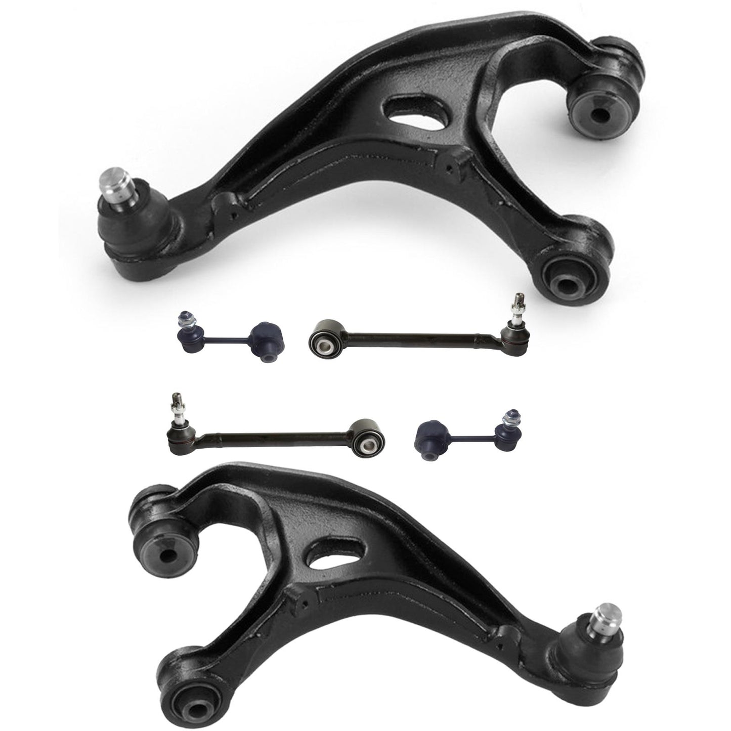 6pc Rear Control Arms W/ Ball Joints Links For Subaru Legacy 2010 2012 2013 2014