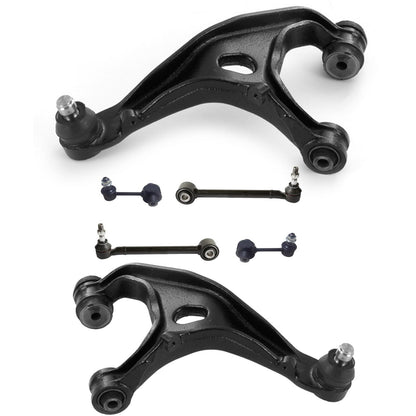 6pc Rear Control Arms W/ Ball Joints Links For Subaru Legacy 2010 2012 2013 2014