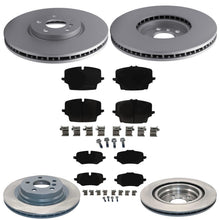 F&R Coated Disc Brake Rotors & EPS Brake Pads For BMW X1 xDrive 28i 2023-2025