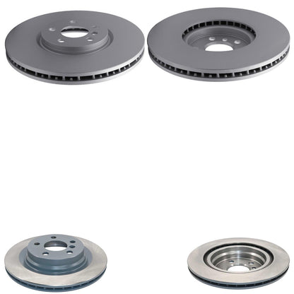 F&R Coated Disc Brake Rotors & EPS Brake Pads For BMW X1 xDrive 28i 2023-2025