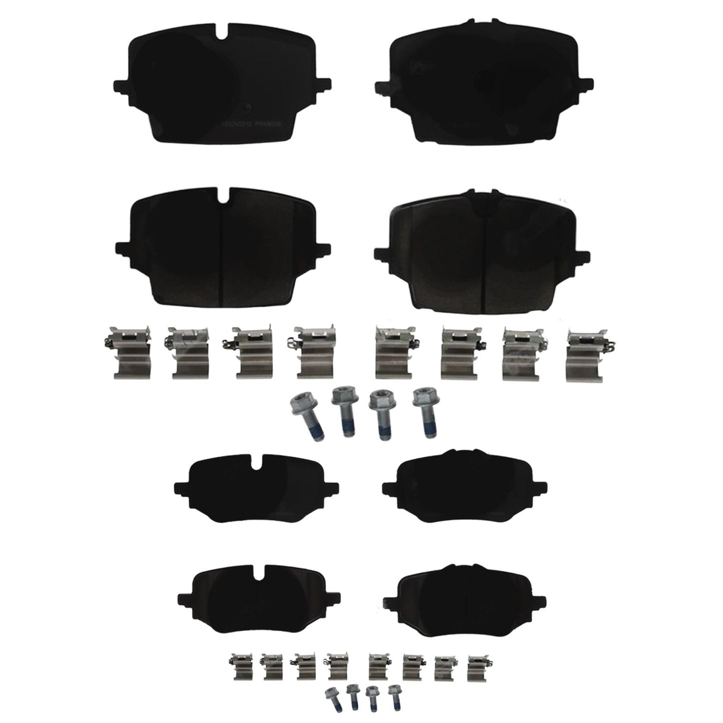 F&R Coated Disc Brake Rotors & EPS Brake Pads For BMW X1 xDrive 28i 2023-2025