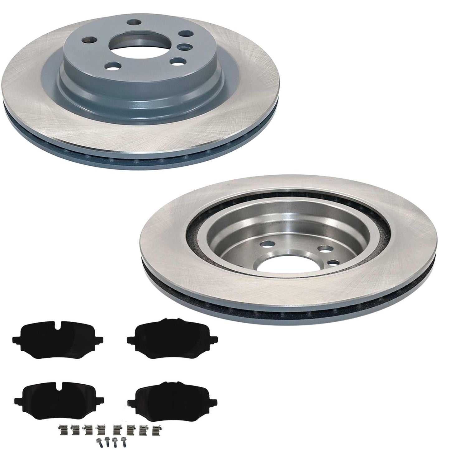 Rear Coated Disc Brake Rotors & EPS Brake Pads For BMW X1 xDrive 28i 2023-2025