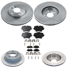 F&R Coated Disc Brake Rotors & EPS Brake Pads For Mini Cooper S 2022 2023 2024