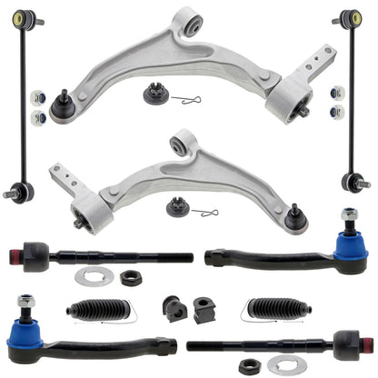 Front Lower Ball Joints And Control Arms Tie Rods For Honda Pilot 2009 2012 2015
