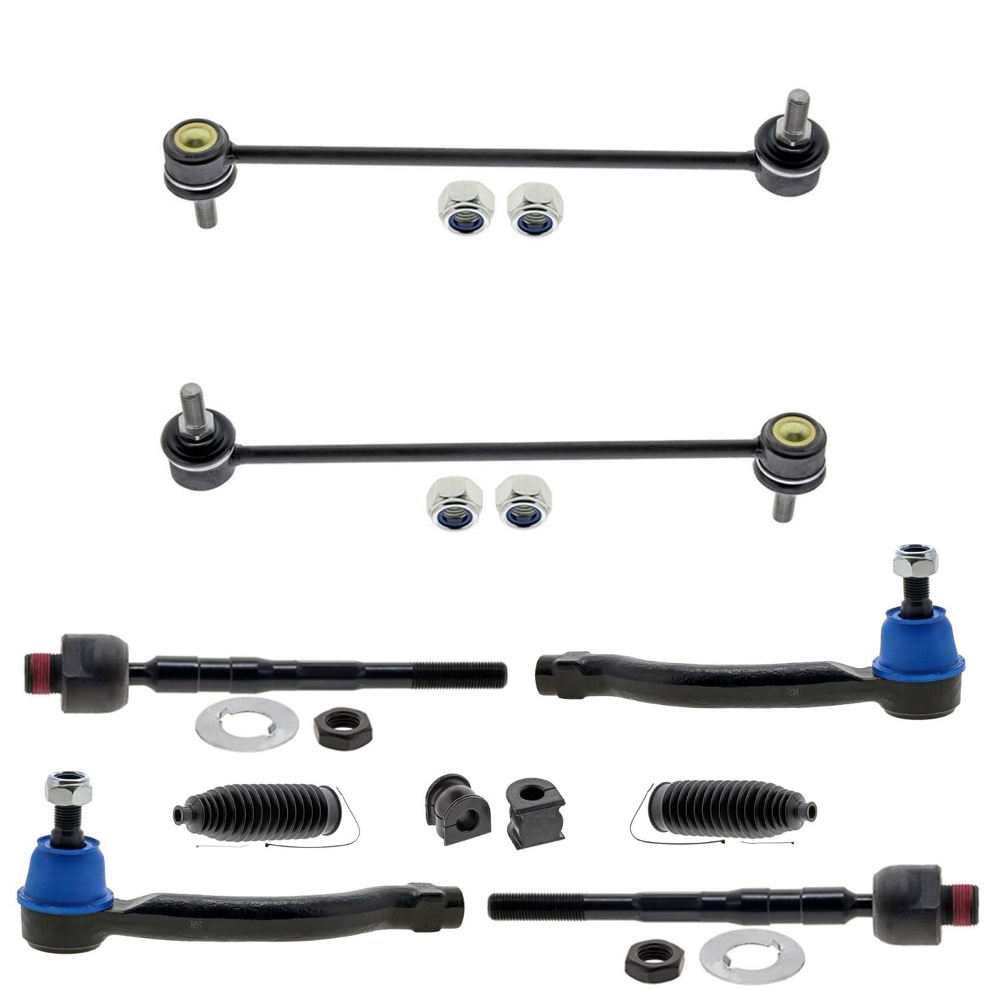 Front Lower Ball Joints And Control Arms Tie Rods For Honda Pilot 2009 2012 2015