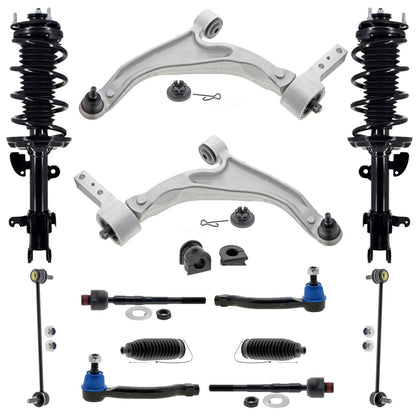 Front Lower Ball Joints And Control Arms Tie Rods For Honda Pilot 2009 2012 2015