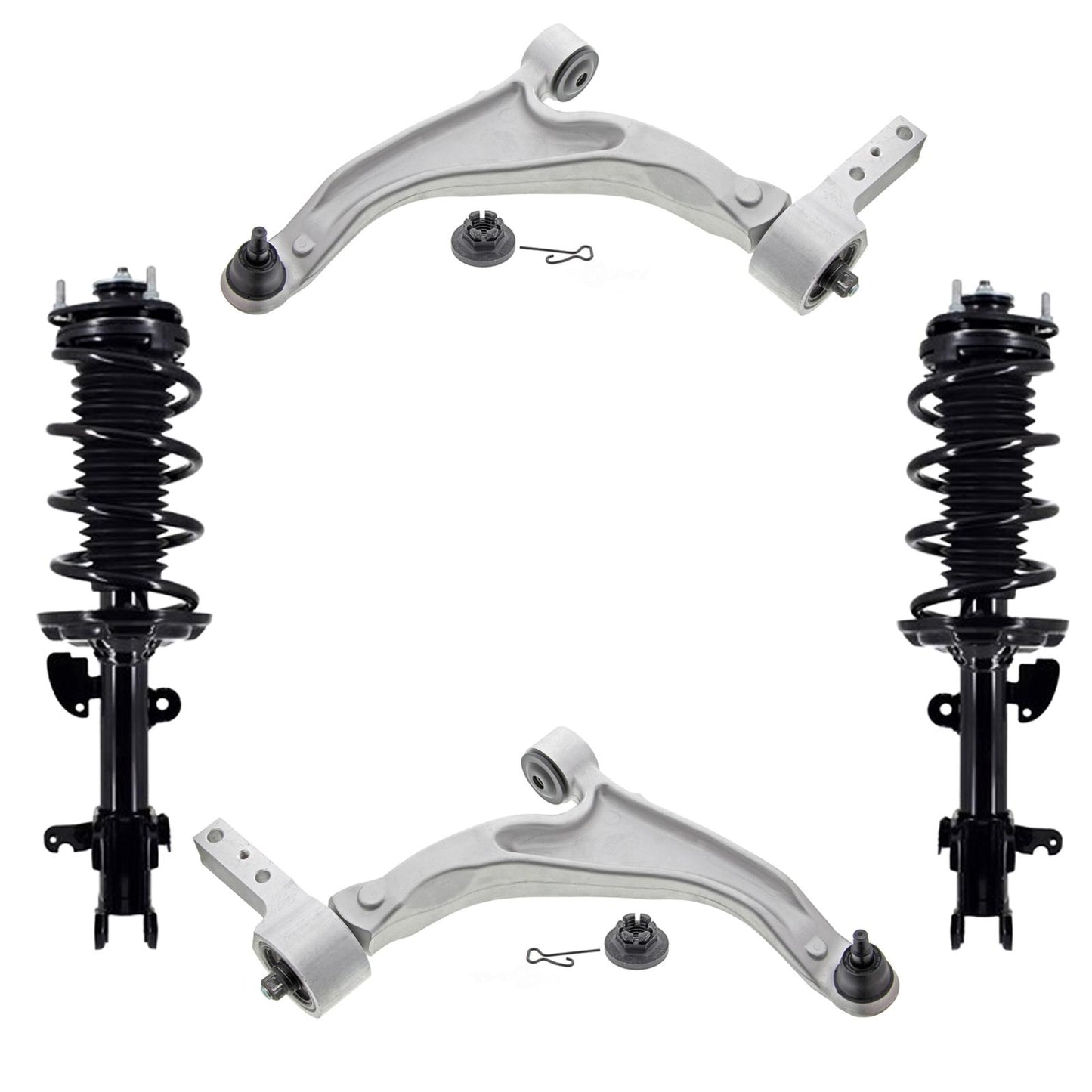 Front Lower Ball Joints And Control Arms Tie Rods For Honda Pilot 2009 2012 2015
