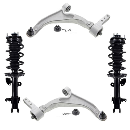 Front Lower Ball Joints And Control Arms Tie Rods For Honda Pilot 2009 2012 2015