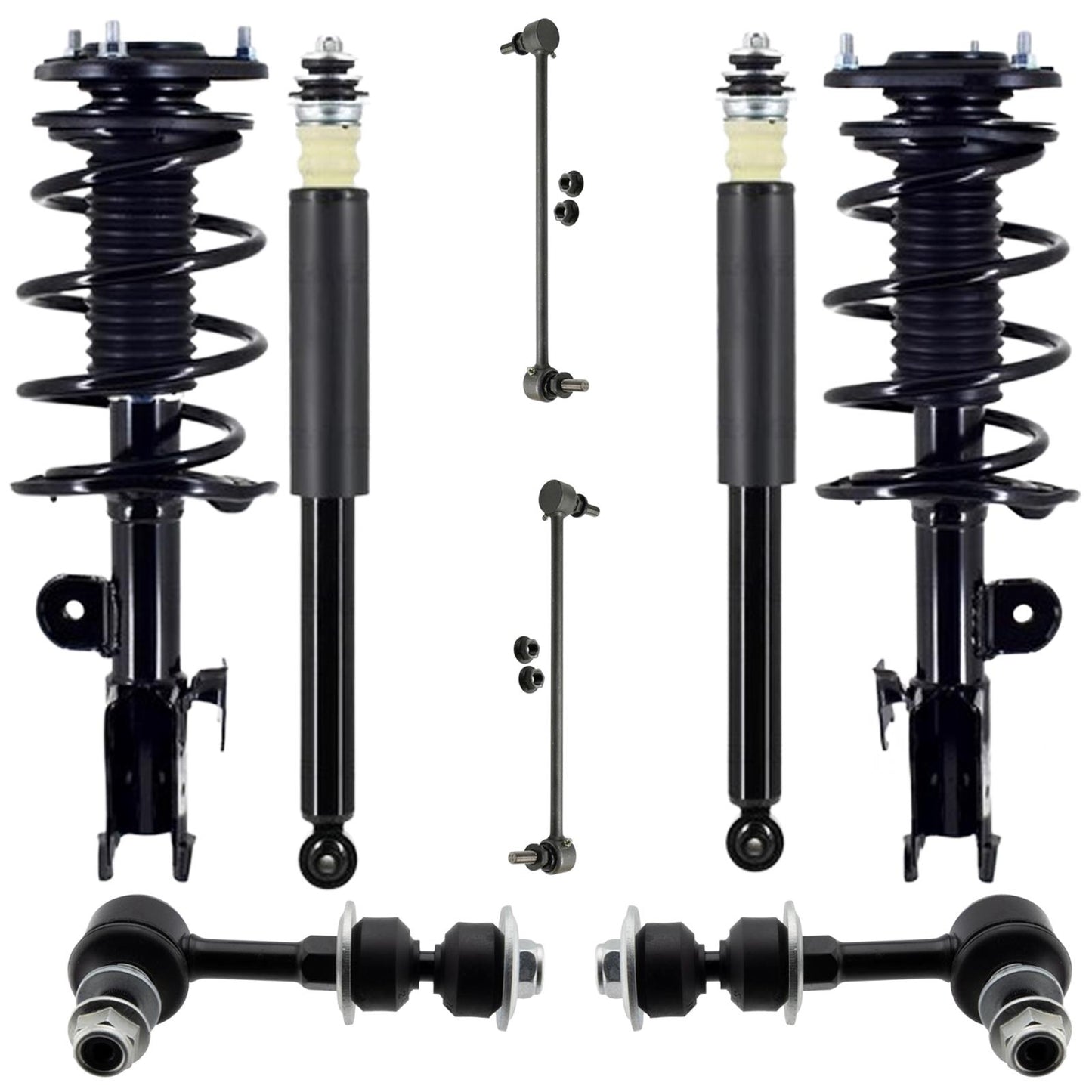 Front Coil Spring Struts Rear Shocks & Mounts For Lexus CT200H 2014 2015 2017