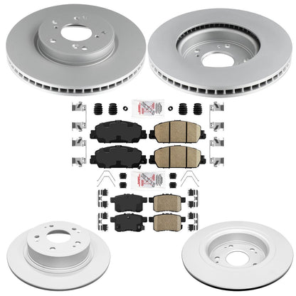 Improved Coated Disc Brake Rotors Brake Pads For Honda Accord Hybrid 2014-2017