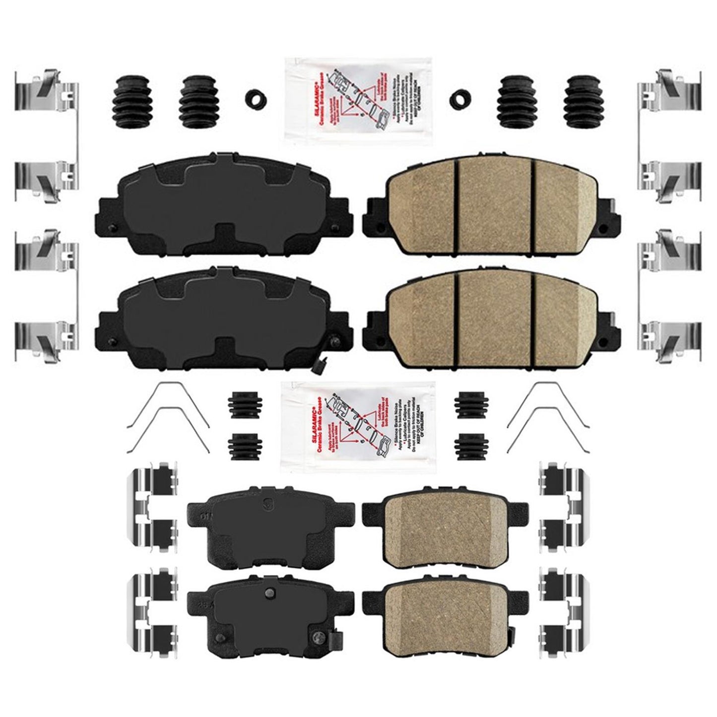 Improved Coated Disc Brake Rotors Brake Pads For Honda Accord Hybrid 2014-2017