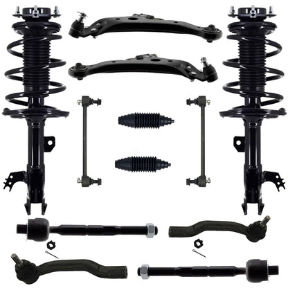 Frt Coil Spring Struts Control Arms Tie Rods For Toyota Avalon 2016-2018 Limited