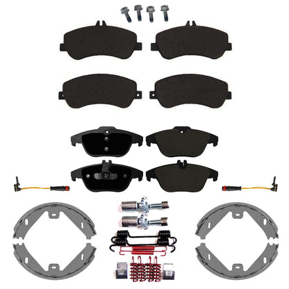 Front & Rear EPS R90 Certified Brake Pads & Brake Shoes For GLK350 2010-2015