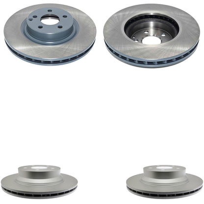 Front & Rear Coated Brake Rotors EPS Brake Pads & Shoes For GLK350 2010-2015