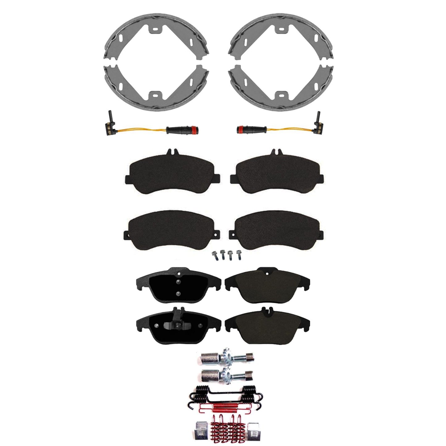 Front & Rear Carbon Brake Rotors EPS Brake Pads & Shoes For GLK350 2010-2015