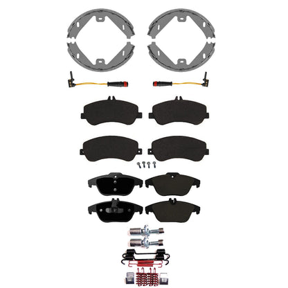 Front & Rear Carbon Brake Rotors EPS Brake Pads & Shoes For GLK350 2010-2015