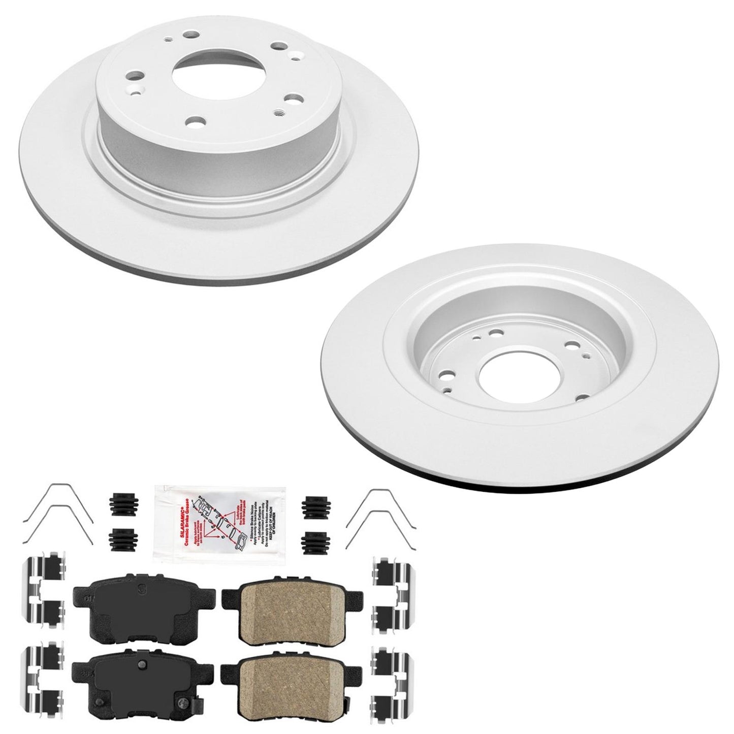 Rear Improved Coated Disc Brake Rotors Brake Pads For Honda Accord Hybrid 14-17
