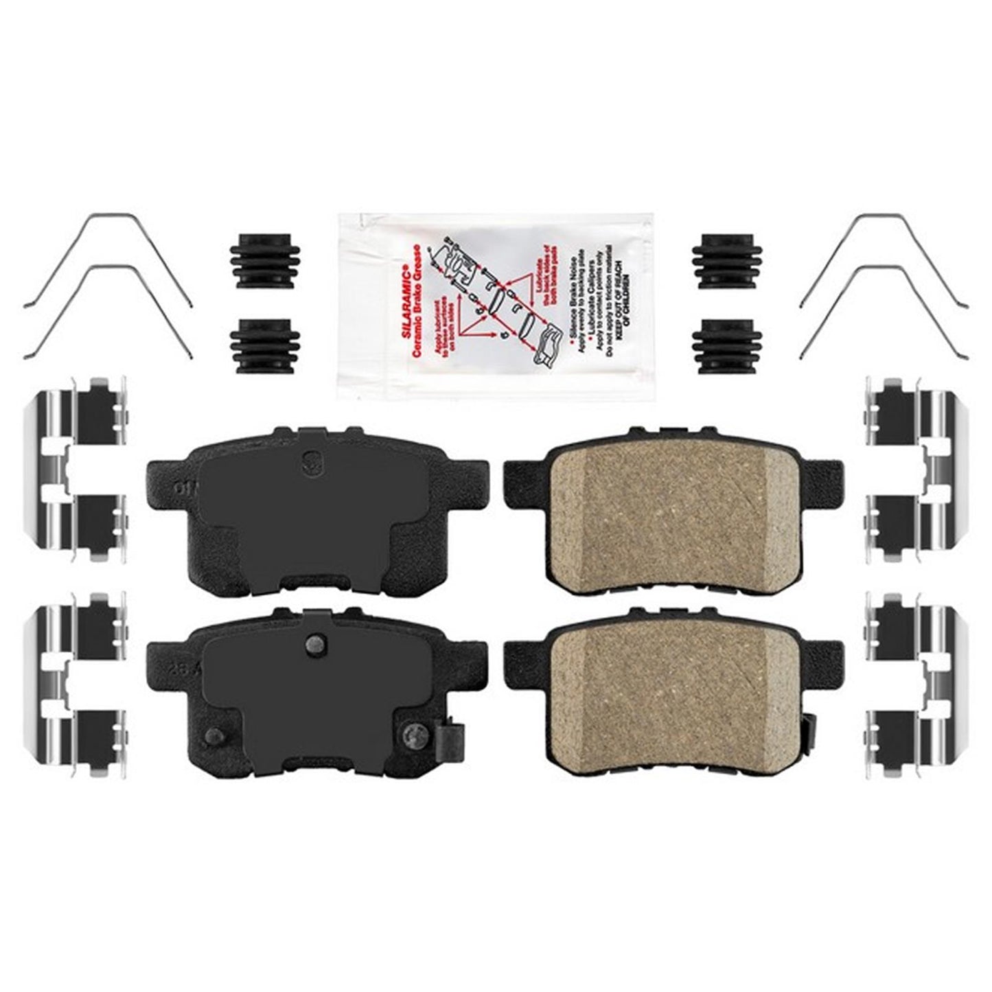 Rear Improved Coated Disc Brake Rotors Brake Pads For Honda Accord Hybrid 14-17
