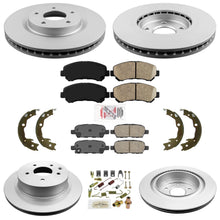 Rotores de freno delanteros y traseros y pastillas de cerámica 100% nuevos para Nissan Rogue 08-2013, 8 piezas