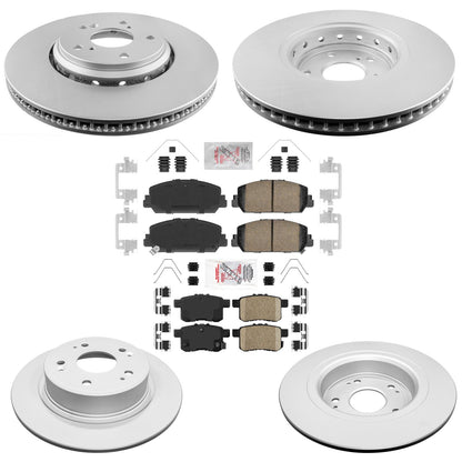 Improved Coated Disc Brake Rotors Brake Pads For Honda Accord Touring 16-17 3.5L