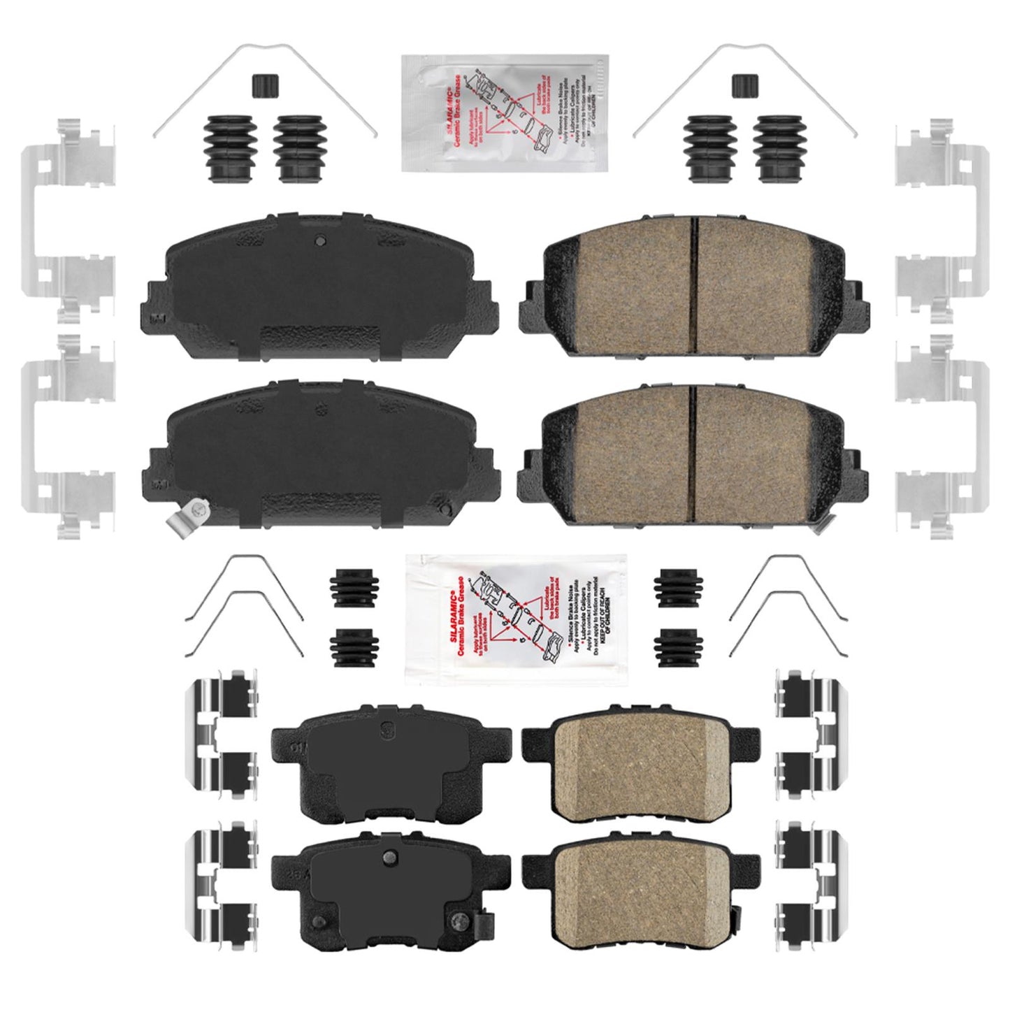 Improved Coated Disc Brake Rotors Brake Pads For Honda Accord Touring 16-17 3.5L