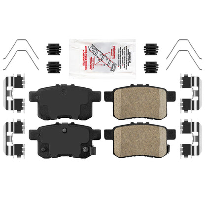 R Improved Coated Disc Brake Rotors Brake Pad For Honda Accord Touring 16-17 3.5