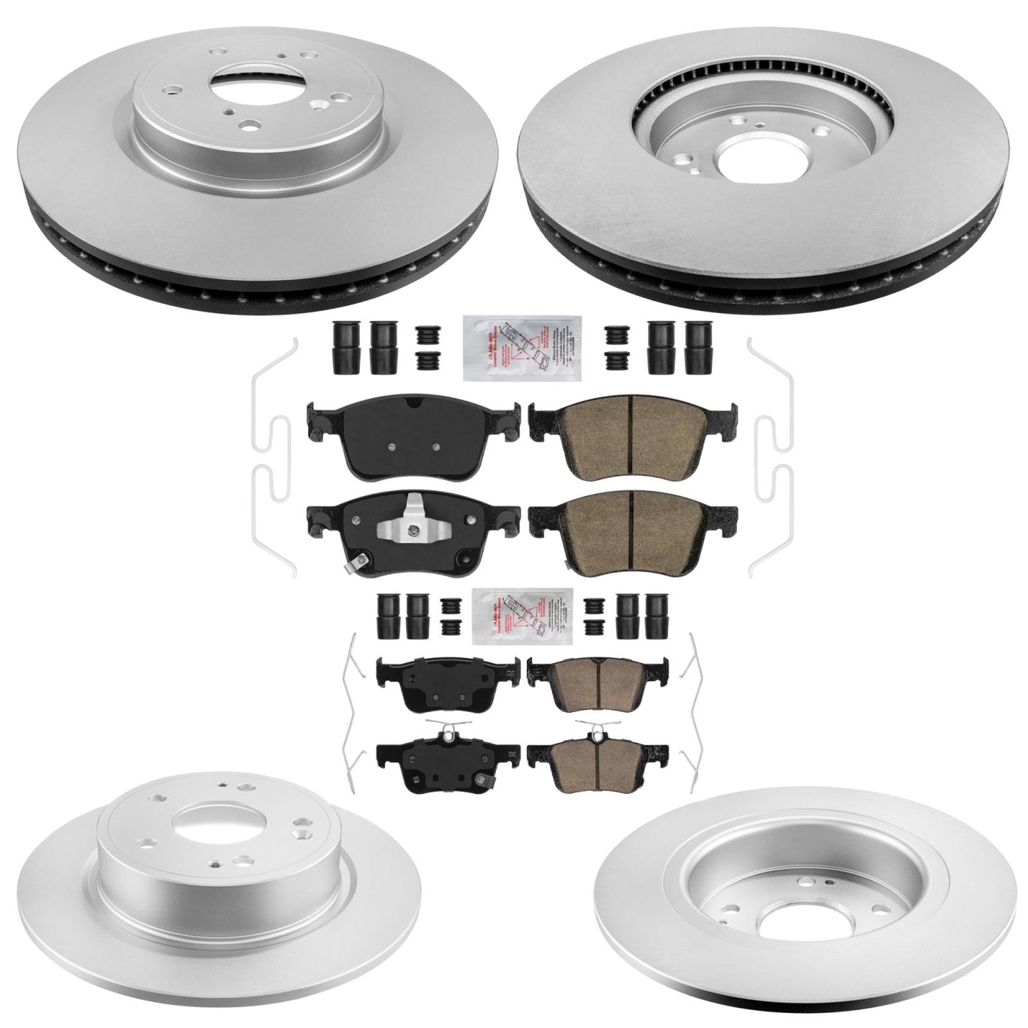 Improved Coated Disc Brake Rotors Brake Pads For Honda Accord Touring 2018-2022