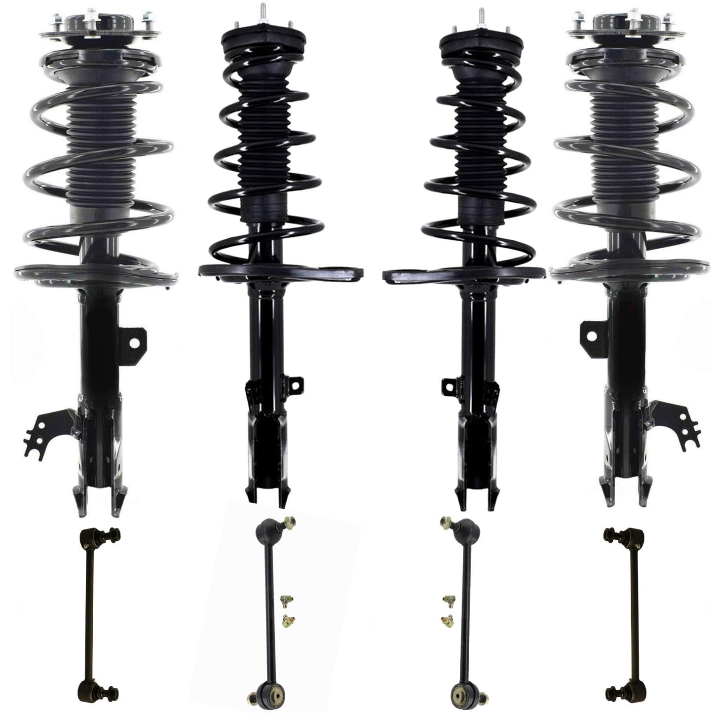 Frt & Rr Coil Spring Struts Sway Bar Links For Toyota Avalon 2016-2018 Limited