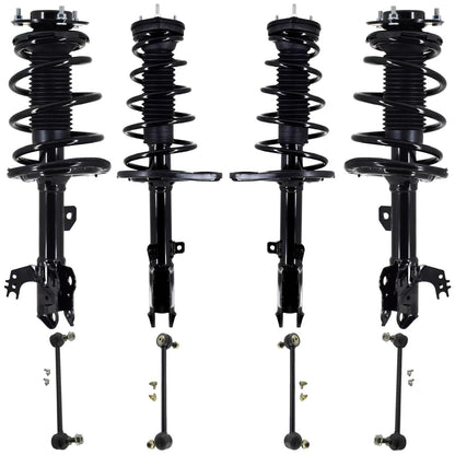 F&R Coil Spring Struts Sway Bar Links For Toyota Avalon 2016-2018 XLE & Hybrid