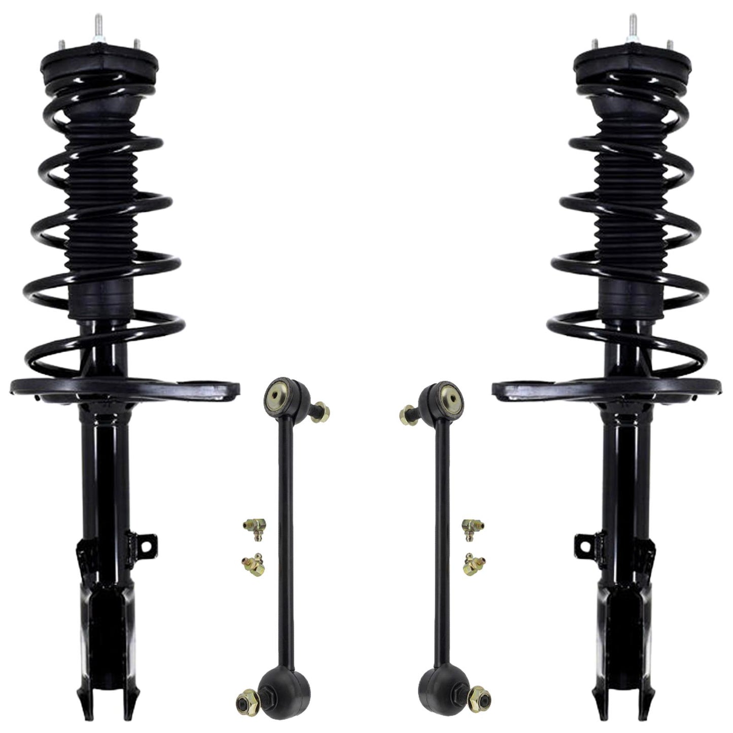 F&R Coil Spring Struts Sway Bar Links For Toyota Avalon 2016-2018 XLE & Hybrid