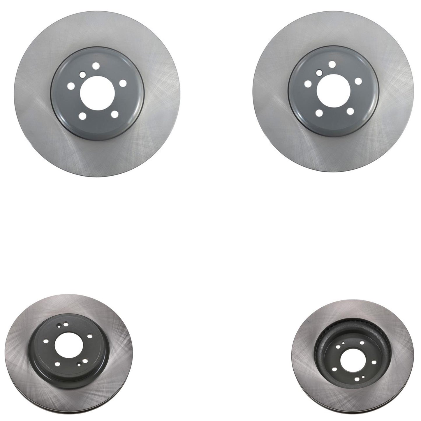 Front & Rear GEO Coated Rotors & EPS Brake Pads For BMW 550i GT 2010 2012 2015